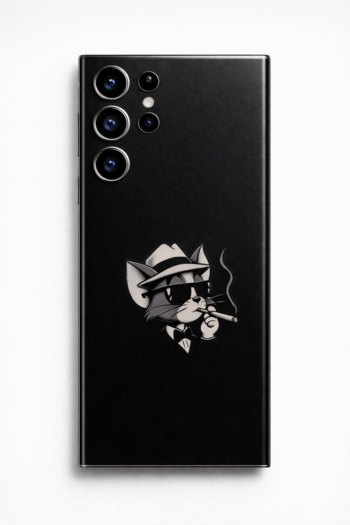 Cool Tom Cat Noir Phone Skin – Black Edition