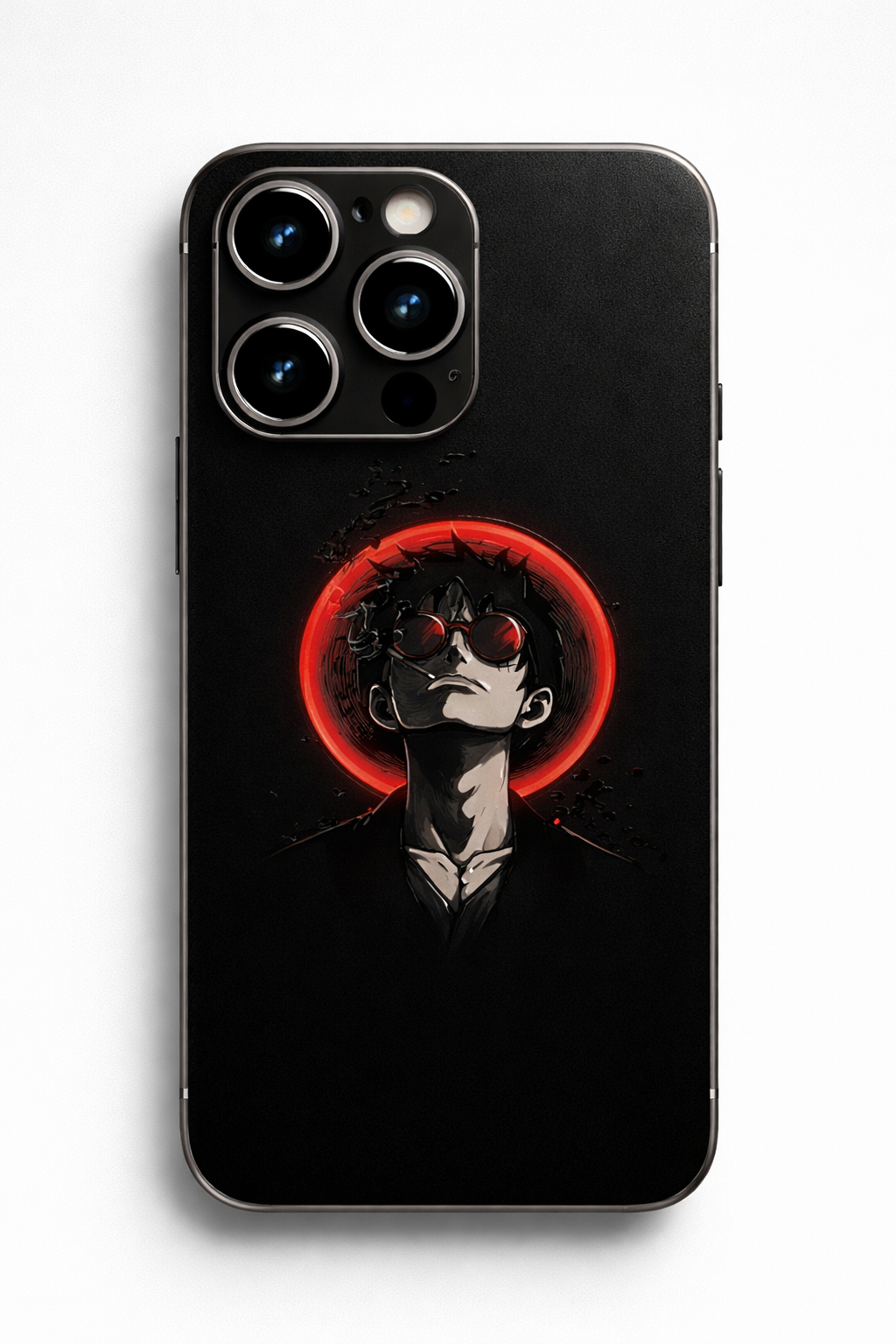 Anime Shadow Red Ring 3D Phone Skin
